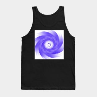 Purple & White Vortex Swirl Graphic Art Design Keep Focus Inspirational Gifts Tank Top